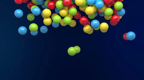 Falling colored balls Stock Footage 53068475