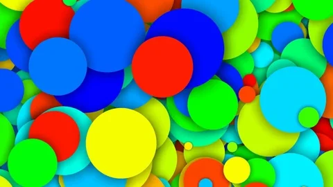 Falling colored circles Видео 82250998