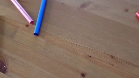 Falling colored pens Stock Footage 72777602