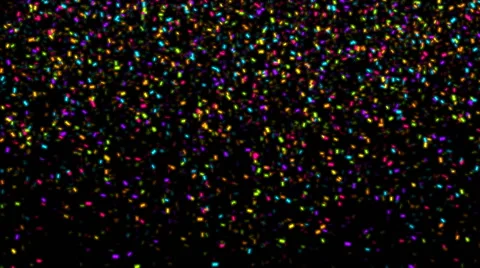 Falling colorful confetti, with alpha matte Stock Footage 49061347