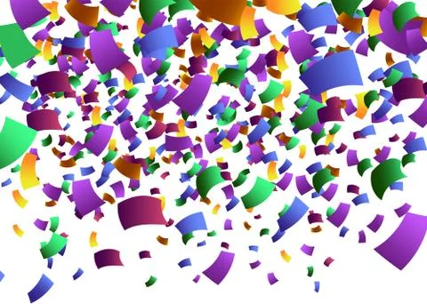 Falling colorful confetti 스톡 일러스트