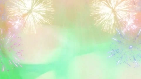 Falling colorful confetti particles in a bright abstract background with soft Stock Footage 338368587