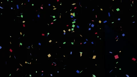 Falling Colorful Confetti Particles. explosion of confetti Stock Footage 232384035