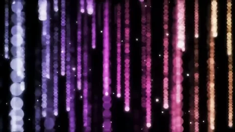 Falling Colorful Sparkles Motion Background on Black Stock Footage 313348719