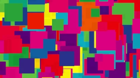 Falling colorful squares. Seamless loop Stock Footage 115151896