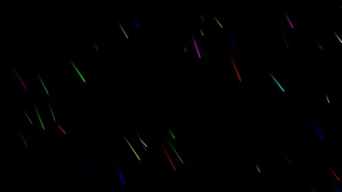 Falling colorful streaks motion graphics with night background Vidéo 213854913