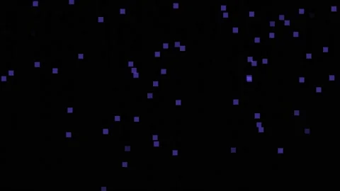 Falling colour particles motion graphics with night background Stock Footage 136035471