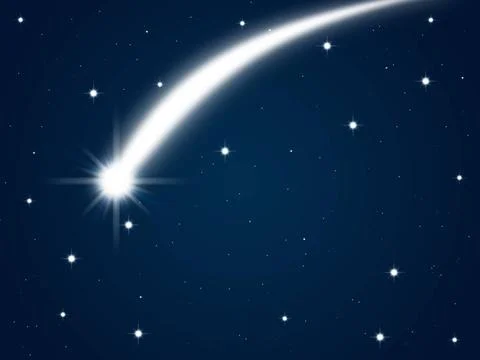 Falling comet falling comet against the background of stars Copyright: xZo... Stock Photos