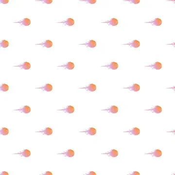 Falling comet seamless pattern creating dynamic background イラスト素材