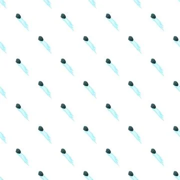 Falling comets pattern creating seamless space background Stock Illustration