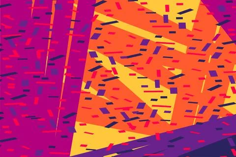 Falling confetti abstract background in retro pastel colors vector illustra.. Stock Illustration