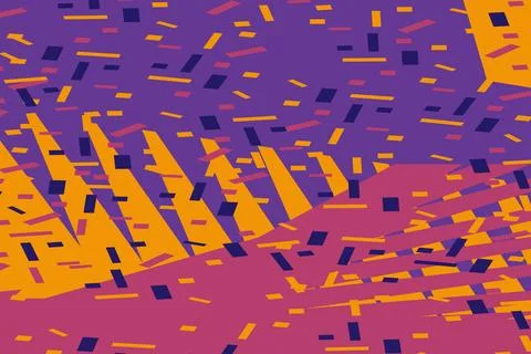 Falling confetti abstract background in retro pastel colors vector illustra.. Stock Illustration