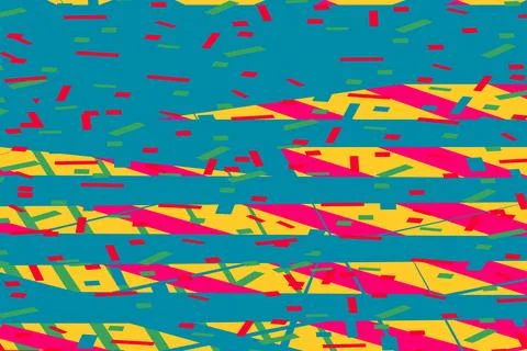Falling confetti abstract background in retro pastel colors vector illustra.. Illustrazione stock