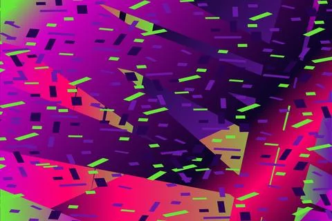 Falling confetti abstract background in retro neon colors vector illustrati.. イラスト素材