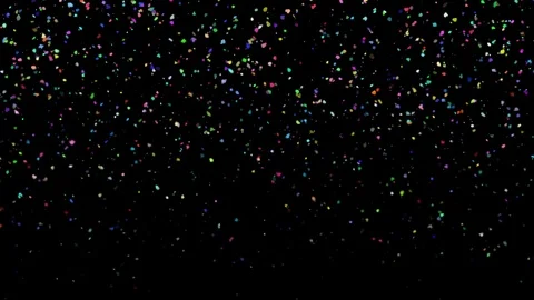 Falling Confetti - Alpha Channel 4K and Hull HD Stock Footage 79465497