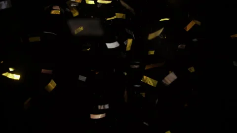 Falling Confetti And Glitters Video stock 233460394