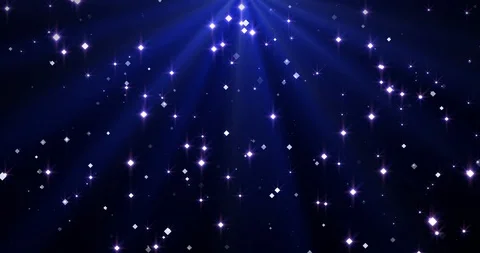 Falling confetti and ray of light on the blue Merry Christmas background. Stock Footage 104148371