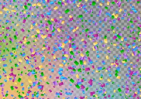 Falling confetti backdrop Stock Illustration