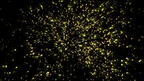 Falling Confetti on Black Background Stock-Footage 85755007