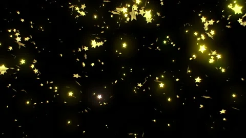 Falling Confetti on Black Background Video stock 85932280