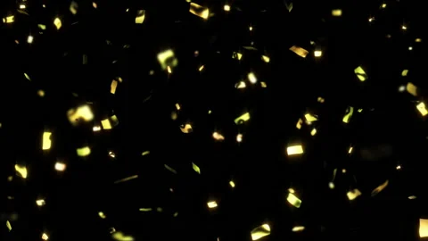 Falling Confetti on Black Background Stock-Footage 86450141