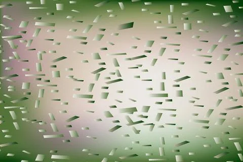 Falling confetti on blurred gradient abstract background, retro pastel vect.. Stock Illustration