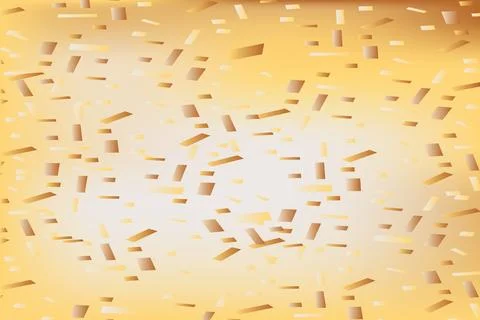 Falling confetti on blurred gradient abstract background, retro pastel vect.. Stock Illustration