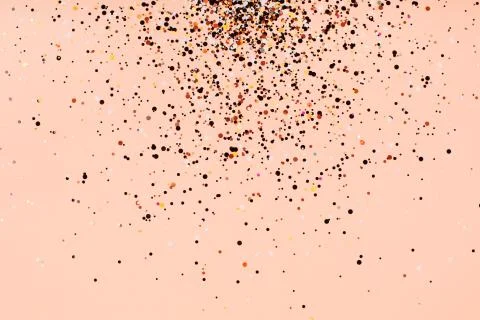 Falling confetti on bright background Stock Photos