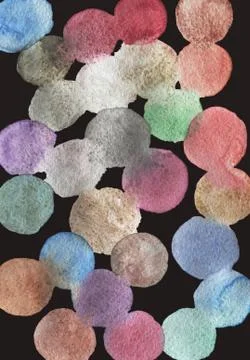 Falling confetti, bubbles - cover, background, pattern. Stock Illustration