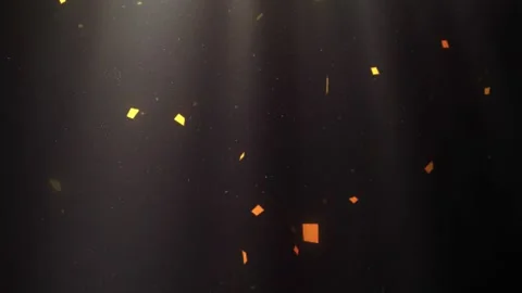 Falling Confetti Celebration Night, Dynamic Atmosphere, Video Background Stock Footage 293902862