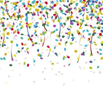 Falling confetti endless Stock Illustration