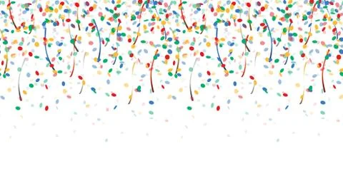 Falling confetti endless Stock Illustration