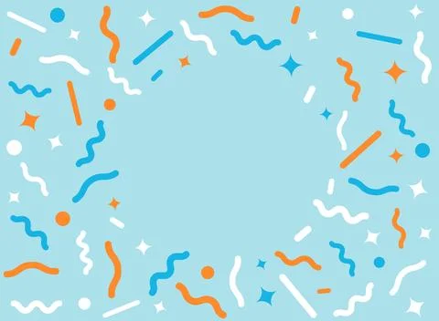 Falling confetti icon in flat style. Festive ribbon vector illustration on .. Stock Illustration