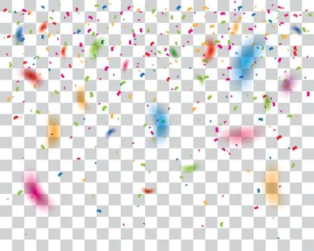 Falling confetti Stock Illustration