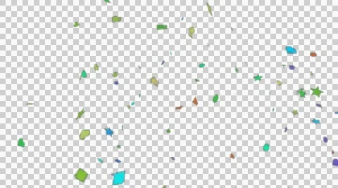 Falling Confetti mix forms happy stille Stock Footage 50423680