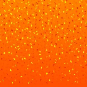 Falling Confetti on orange Background. Illustrazione stock