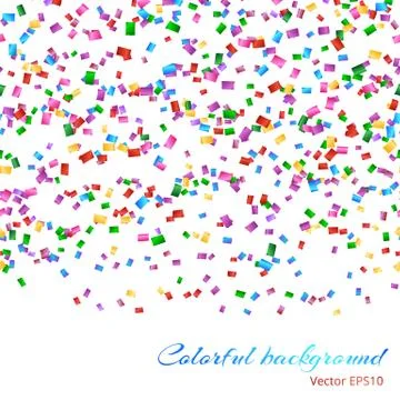 Falling confetti pattern Stock Illustration