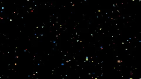 Falling Confetti Seamless Loop BG Colorful Celebration Background Stock Footage 343340084