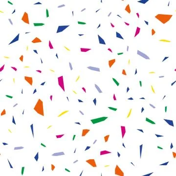 Falling confetti, seamless pattern, festive background. Cover design. Happy Illustrazione stock