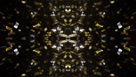 Falling Confetti With Visual Effects Stock Footage 233460637