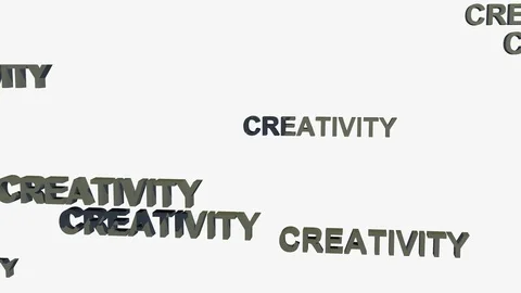 FALLING CREATIVITY LOGOS Vídeos de archivo 72878722