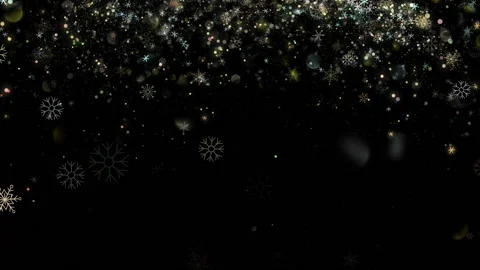 Falling Cristmass snow overlay loop Stock Footage 99754973