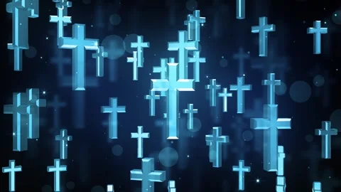 Falling Cross Symbols Stock Footage 317840916