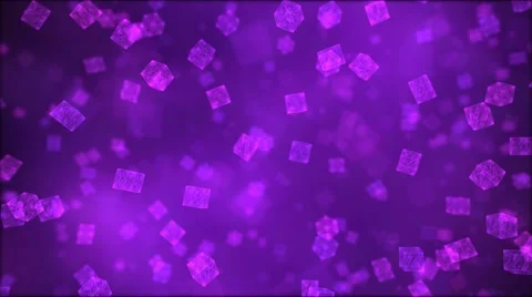 Falling Cubes Animation - Loop Purple Stock Footage 68805817