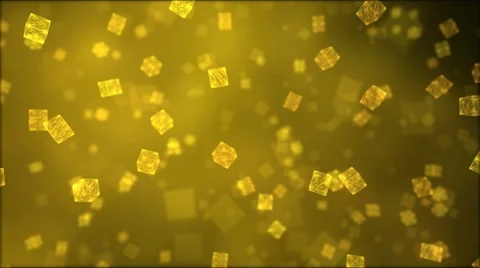Falling Cubes Animation - Loop Yellow Stock Footage 68791303