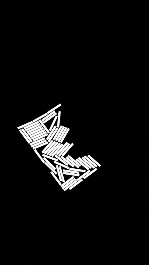 Falling Cubes Collision Experiment - Gravity Chamber Stock Footage 311816902