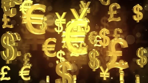 Falling Currency Symbols Stock-Footage 317840886