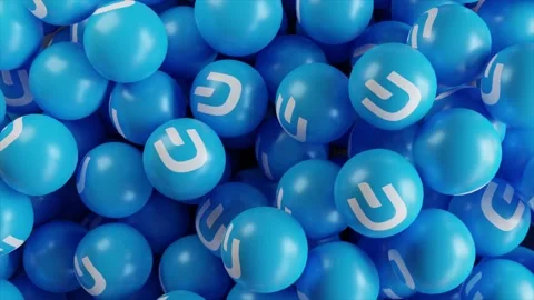 Falling Dashcoin Ball Video stock 165171705