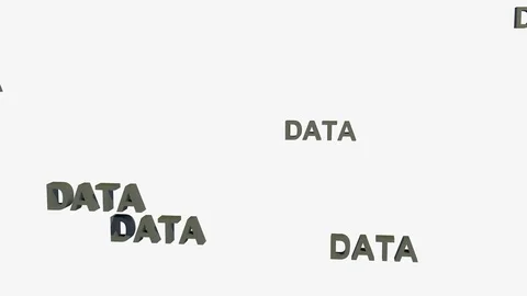 FALLING DATA LOGOS Vídeos de archivo 72933081