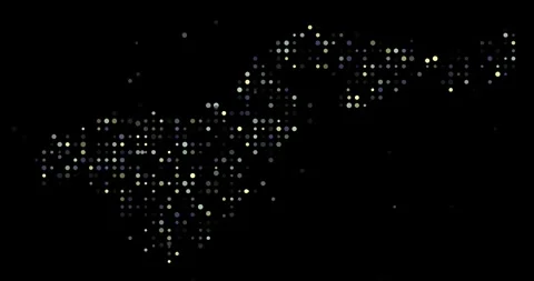 Falling Data Particles Form American Samoa Map Animation Stockbeeldmateriaal 320743114